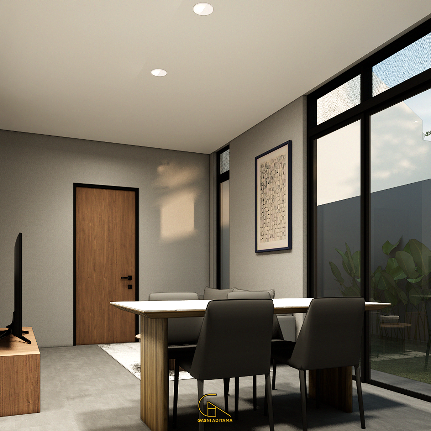 Ruang Tamu Minimalis Modern